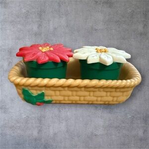 Vintage Avon Christmas Blossoms Salt & Pepper Shakers